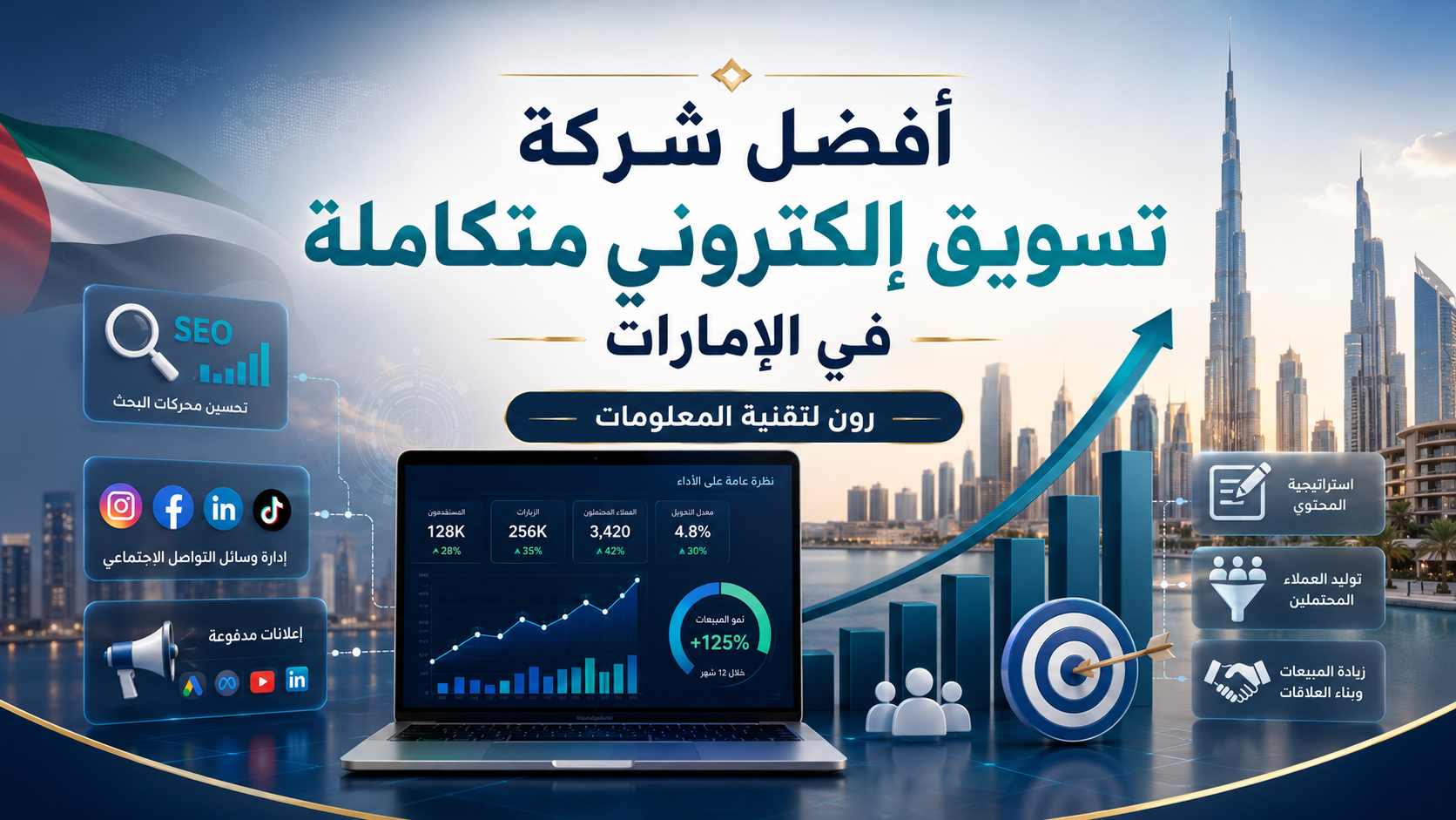 أفضل شركة تسويق إلكتروني متكاملة في الإمارات | رون
